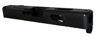 Rival Arms RA10G205A Precision Slide A1 Docter Cut Black QPQ Case Hardened 17-4 Stainless Steel for Glock 19 Gen3