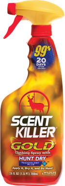 Wildlife Research 1255 Scent Killer GoldOdor Eliminator Odorless Scent 24 oz Trigger Spray