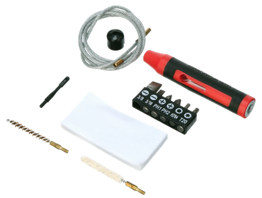 DAC 17LR Winchester Cleaning Kit 17 Cal Rifle/12 Pieces Black/Red