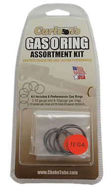 Carlson's Choke Tubes 00066 Gas O-Ring Assortment Kit 12 Gauge 20 Gauge Rubber/Graphite Coated Shotgun