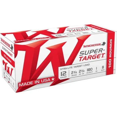 Winchester 12 Gauge Ammo 1 oz #8 Shot Ammunition - 100 Rounds