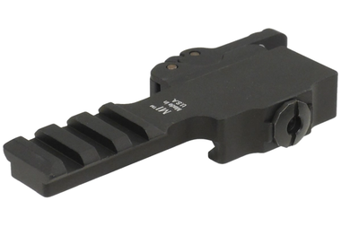 Midwest Industries Quick Detach Optic/Atlas Bipod Mount | Hard Coat Anodized | 6061 Aluminum Matte | Black