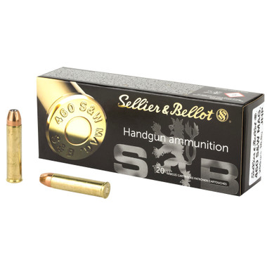 Sellier & Bellot 460 Smith & Wesson Ammo 255gr JHP Ammunition - 20 Rounds