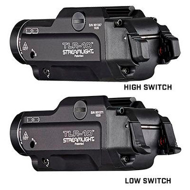 Streamlight TLR-10 Gun Light with Red Laser and Rear Switch Options 1000 Lumens