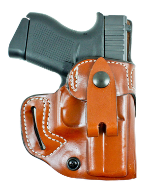 DeSantis Gunhide 159TA9PZ0 OspreyIWB/OWB Tan Leather Belt Slide Fits Springfield Hellcat 3" Belt 1.50" Wide Right Hand