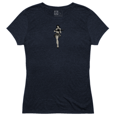 Magpul MAG1124410XS Hula Girl CVC Women's Navy Cotton/Polyester/Rayon Short Sleeve XS