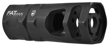 Phase 5 Weapon Systems FATMAN556 FATman Hex Brake Black Parkerized Steel with 1/2"-28 tpi Threads & 3" OAL for 223 Rem, 5.56x45mm NATO AR-Platform