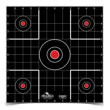 Dirty Bird 12" Sight-In 5-Bulls 12pk