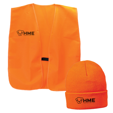 HME HMEVESTKCO SafetyVest/Beanie OSFA Orange Polyester