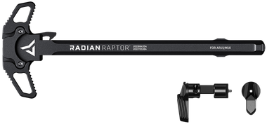 Radian Weapons R0275 RaptorCharging Handle & 45/90 Talon Safety, Black, Ambi Controls, Fits Mil-Spec AR-15/M16 Platform