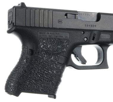 Talon Grips 116R Adhesive GripCompatible w/Glock 26/27/28/33/39 Gen4 w/No Backstrap, Black Textured Rubber
