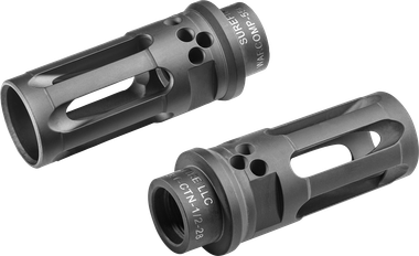 SureFire WARCOMP556CTN1228 Warcomp QD Flash Hider 5.56mm Black DLC Stainless Steel 1/2"x28 Threads 2.40" OAL