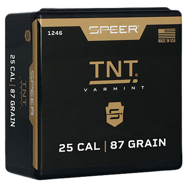 Speer 1246 TNT25Cal 87gr Jacketed Hollow Point 100 Per Box/5 Case