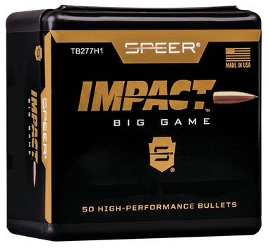 Speer TB277H1 Impact277Cal 150gr Tipped Plated 50 Per Box/5 Case
