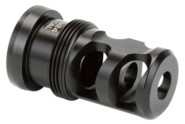 Griffin Armament TMPB30C5824 Paladin 2 Port Taper Mount Black Melonite QPQ 17-4 Stainless Steel with 5/8"-24 tpi Threads, 1.88" OAL & 1.07" Diameter for 30 Cal
