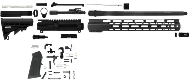 TacFire SSRK300LPK AR Build Kit Rifle 300 Blackout AR Platform Black Nitride Aluminum 1/2"-28 tpi *Sports South Exclusive.