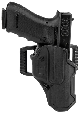 Blackhawk 410700BKR T-Series L2C Non-Light Bearing OWB Black Polymer Belt Slide Compatible w/Glock 17/22/31/34/41/47Right Hand
