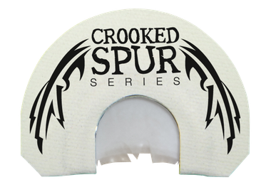 Foxpro CSMOUTHWHTSLASH Crooked Spur V-Cut Slash Diaphragm Call Triple Reed Turkey Sounds Attracts Turkeys White