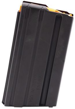 DuraMag 2023041178CPD SS20rd 223 Rem/300 Blackout/5.56x45mm NATO for AR-15 Black w/Orange Follower