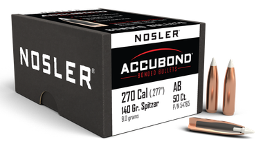 Nosler 270 Ammo 140gr AccuBond Ammunition - 50 Rounds