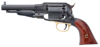 Taylors & Company 550833 1858 Remington Break Open 44 Cal Striker Fire 5.50" 6 Shot Blued Walnut Grip