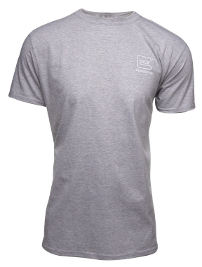 Glock AA75117 Pursuit Of PerfectionHeather Gray Cotton/Polyester Short Sleeve Small