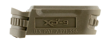 Springfield Armory XDS5901MFDE Backstrap Sleevemade of Polymer with Flat Dark Earth Finish & 1 Piece Design for 9mm Luger Springfield XD-S with #1 Backstrap & 3.30" Barrel