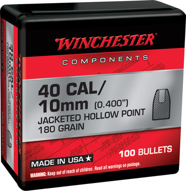 Winchester .40 S&W Ammo 180gr JHP Ammunition - 100 Rounds