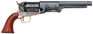 Taylors and Company 550859 1847 Walker Break Open 44 Cal Striker Fire 9" 6rd Color Case Hardened Frame Blued Barrel & Cylinder Walnut Grip