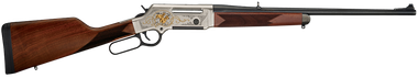 Henry H014WL243 Long Ranger Wildlife Full Size 243 Win 4+1 20" Blued Steel Barrel, Engraved Nickel-Plated w/24K Gold Inlay Steel Receiver, American Walnut Stock Right Hand