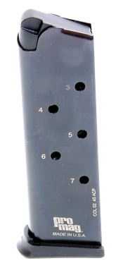 ProMag COL02 Standard7rd 45 ACP Fits 1911 Government Blued Steel