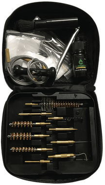 Clenzoil 2236 Field & Range Tactical Cleaning Kit Pistol/Rifle 17 Pieces Black