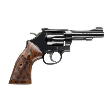 S&W Classics M48 Handgun .22 WMR 6rd Capacity 4" Blued Barrel Wood Grip