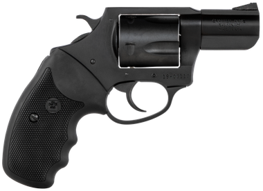 Charter Arms 63520 Mag PugLarge 357 Mag, 5 Shot 2.20" Black Nitride Steel Barrel, Cylinder & Frame w/Black Finger Grooved Rubber Grip