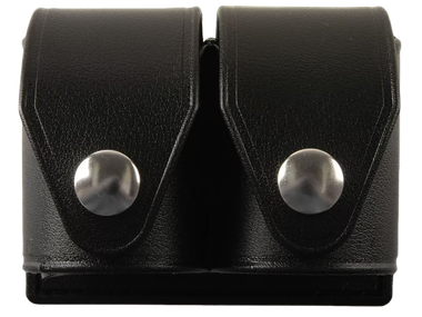 HKS 203PLBN SpeedLoader CaseDouble Black Large Hytrel Belt Loop Fits S&W/Ruger/Colt/Taurus/Dan Wesson Belts 2.25" Wide
