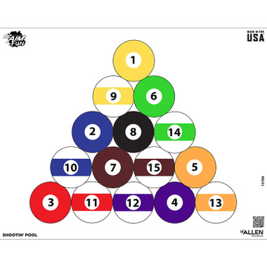 EZ AIM 24X19 PAPER TGT FUN SHOOT POOL 4PK MULTI