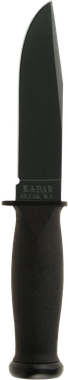 Ka-Bar 2221 Mark I5.13" Fixed Clip Point Plain Black 1095 Cro-Van Blade, Black Kraton G Handle, Includes Sheath
