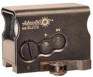 AimShot HGELITEBGREE HG EliteBlack Anodized 1 x 34mm Green Crosshair Reticle