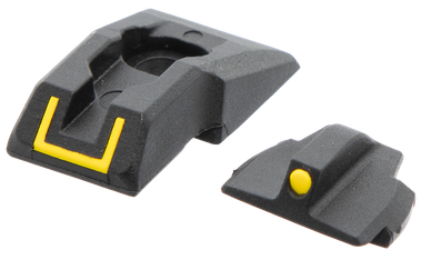 Ruger 90649 Security 9 Sight SetBlack/Yellow