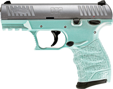 8-SHOT SS/ANGEL BLUE POLYMERWALTHER CCP M2 380ACP 3.54 FS