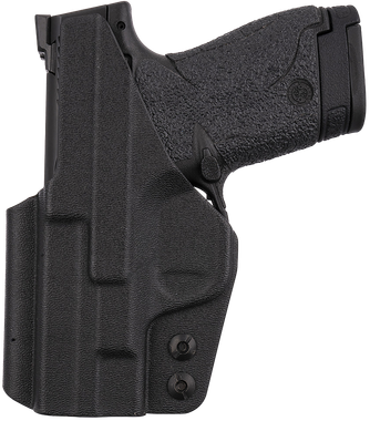 1791 Gunleather TACIWBSHIELDBLKR Tactical KydexIWB Black Kydex Belt Clip Fits S&W Shield