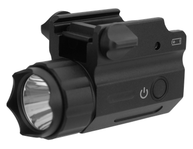 TacFire FLP360F 360 Lumen Pistol Flashlight (Full-Sized)Black White CREE LED