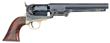 Taylors and Company 550779 1851 Navy Break Open 36 Cal Striker Fire 7.50" 6rd Blued Frame Blued Barrel & Cylinder Walnut Grip
