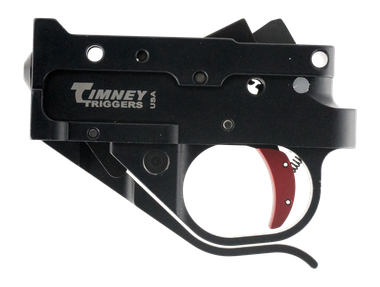 Timney Triggers 10222C Replacement TriggerSingle-Stage Curved Trigger with 2.75 lbs Draw Weight & Black/Red Finish for Ruger 10/22