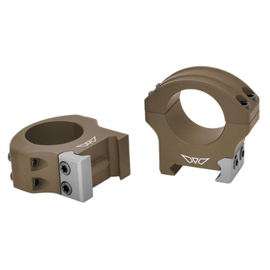 Warne HyperLite 30mm Medium Dark Earth Scope Rings