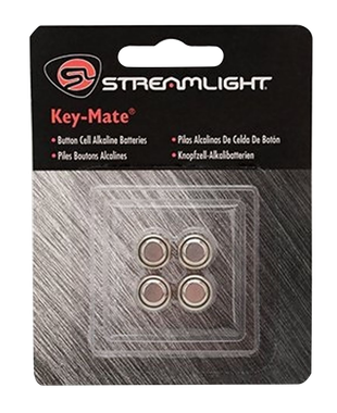 Streamlight 72030 Key-MateSilver 1.5 Volts Alkaline 150 mAh Fits Key Chain Light/MicroStream/MacroStream(4) Single Pack