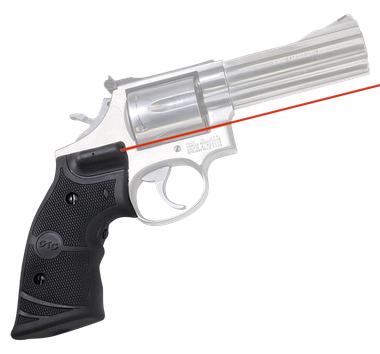 Crimson Trace 011290 LasergripsFits S&W K & L Frames Round Butt, Red Laser 633nM Wavelength 5mW Output, Black Polymer