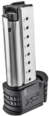 Springfield Armory XD(S) Magazine w Black X-Tension 9mm 9/rd Stainless