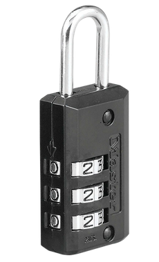 Master Lock 646D Combination LockOpen With Combination Black Steel