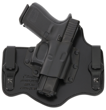 Galco KT224B KingTuk Deluxe IWB Black Kydex/Leather Compatible w/Ruger Security-9/Glock 17 Gen1-5/22 Gen2-5 UniClip Mount Right Hand